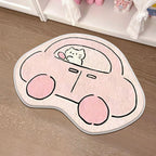 Children's Playful Cat-Shaped Area Mat | High & Bury