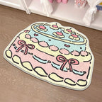 Children's Playful Cat-Shaped Area Mat | High & Bury