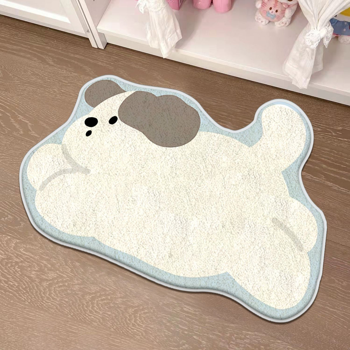 Children's Playful Cat-Shaped Area Mat | High & Bury