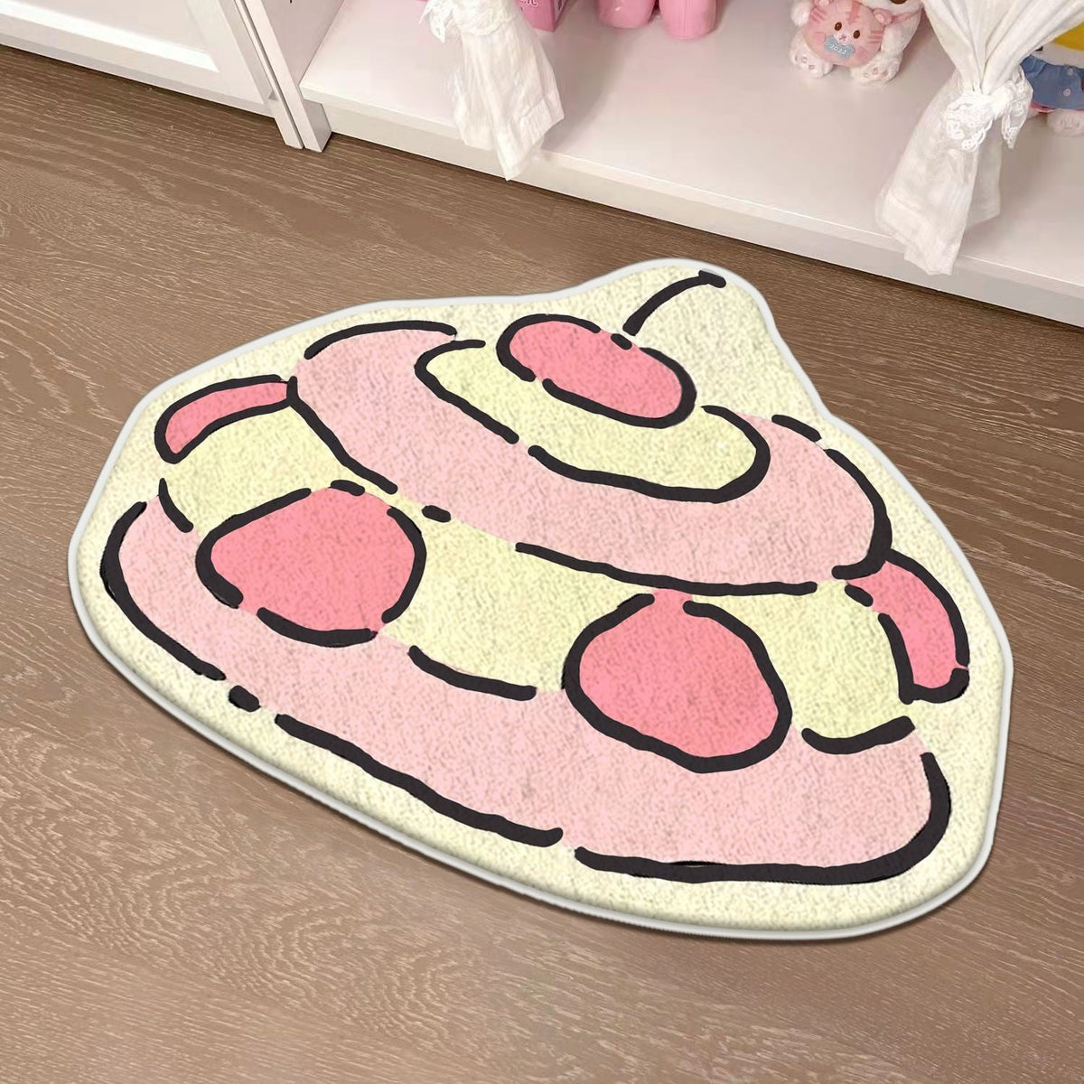 Children's Playful Cat-Shaped Area Mat | High & Bury