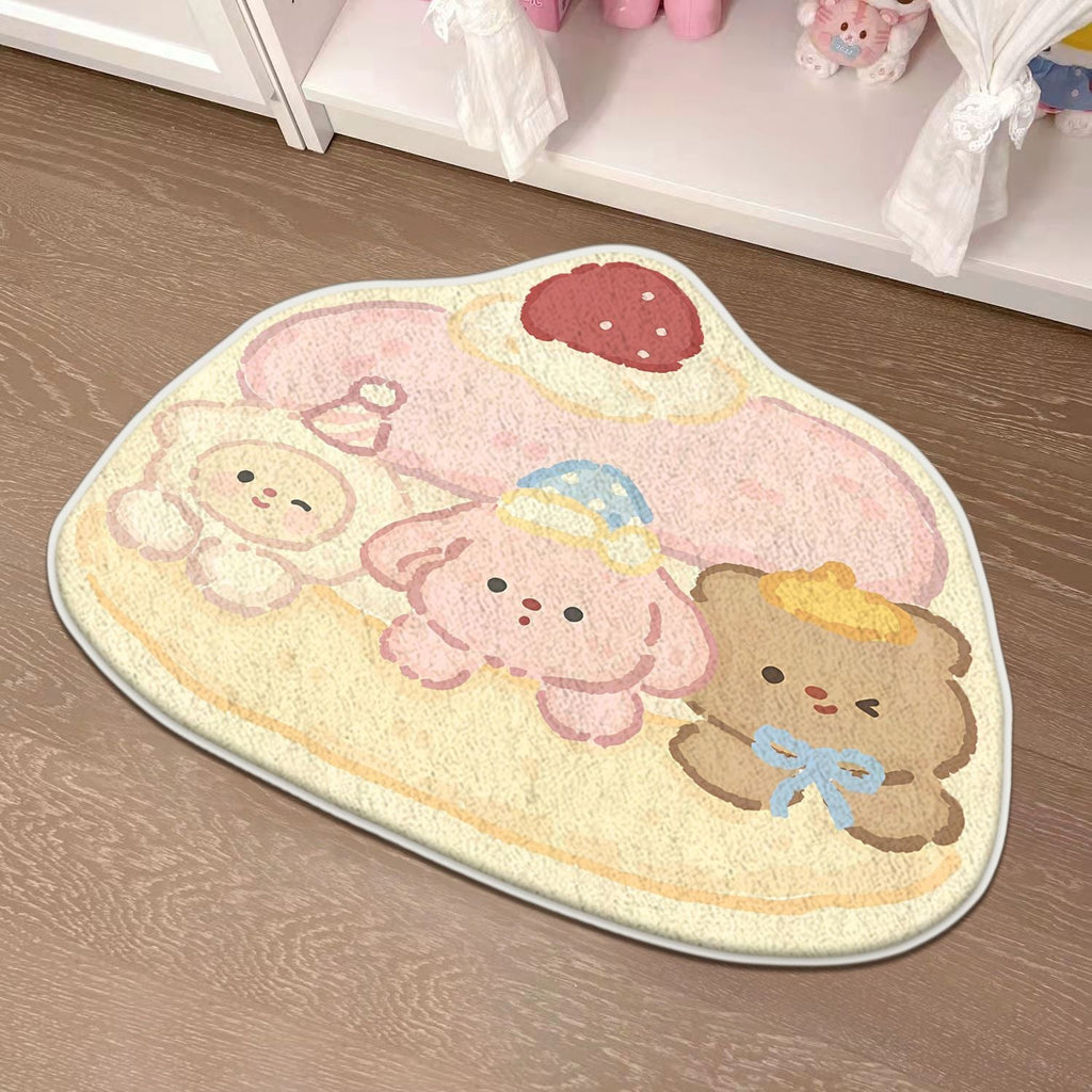 Children's Playful Cat-Shaped Area Mat | High & Bury