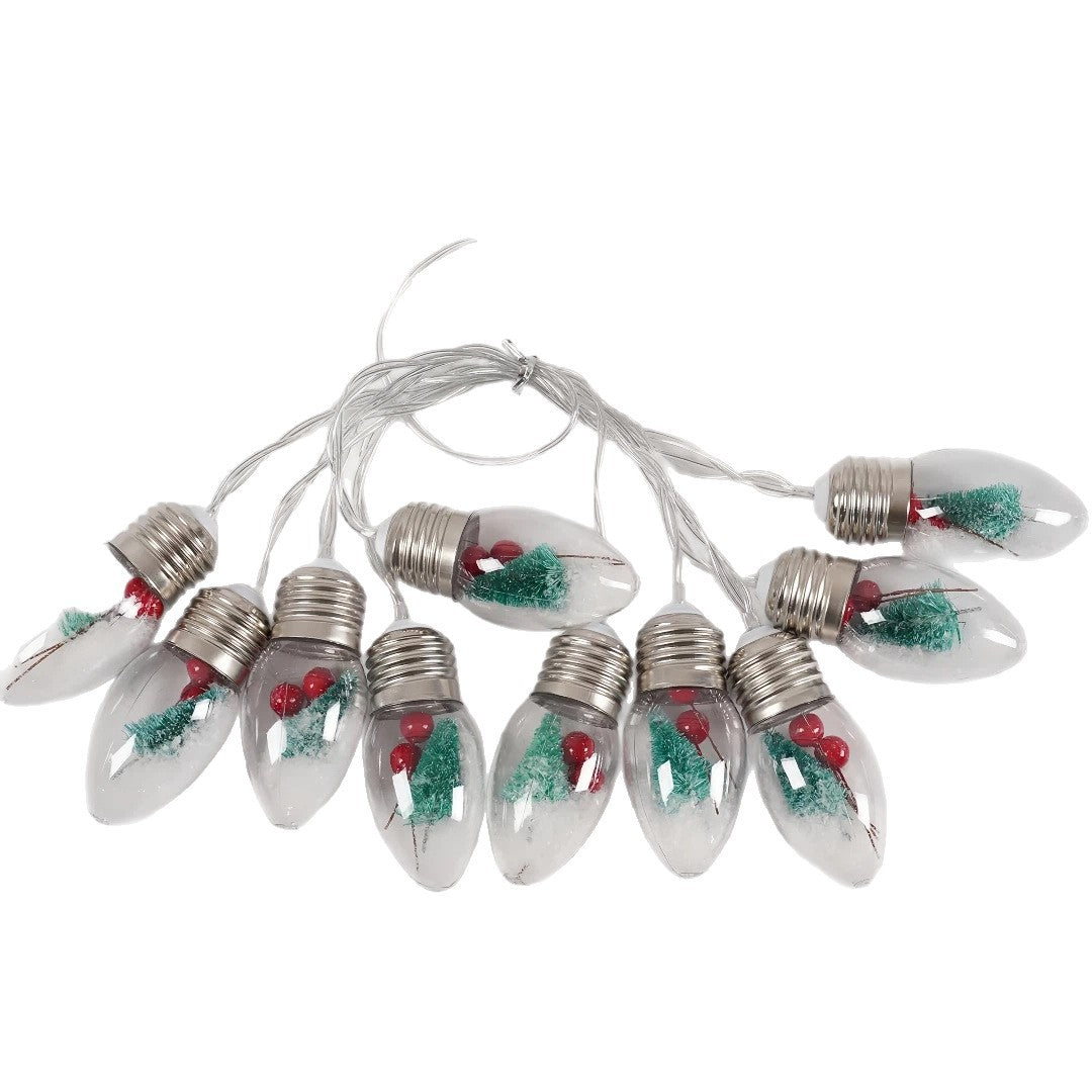 Christmas Snow Globe LED Lamp String Lights | High & Bury