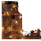 Christmas Tree and Snowflake LED Lights String Battery-Operated Acrylic Ornament Garland | High & Bury