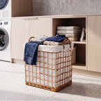 Classic Storage Basket with Removable Fabric Insert | High & Bury