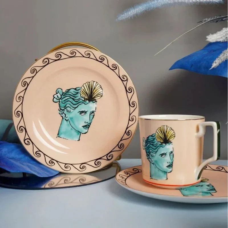 Clay Greek Plates and Mugs