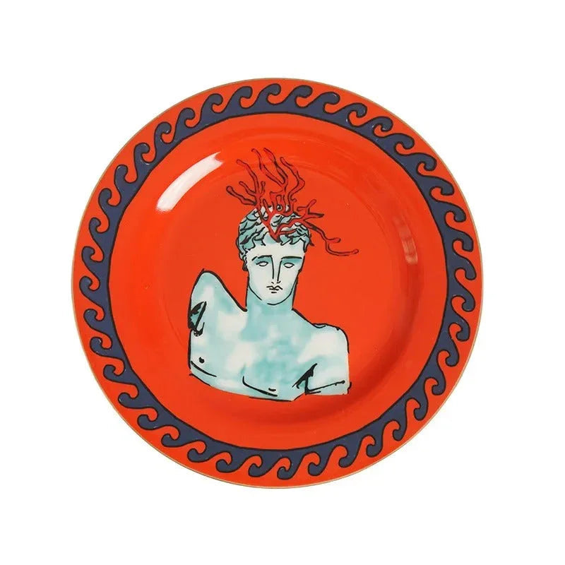 Clay Greek Plates and Mugs