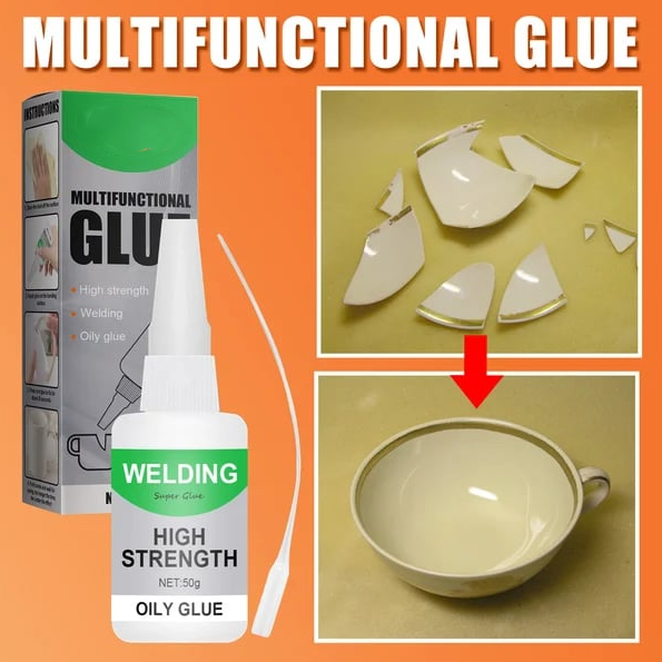 Clear Multi-Material Instant Adhesive, 50 ml Oil Adhesive, view 3