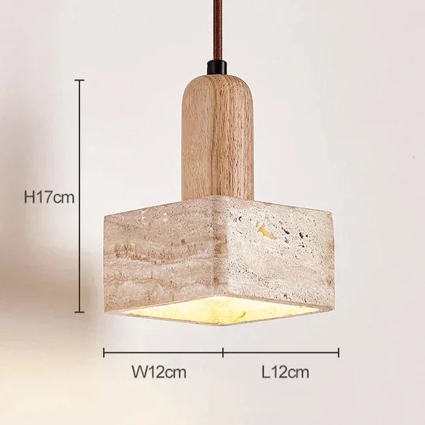 Cloveshore Travertine Pendant Lamp