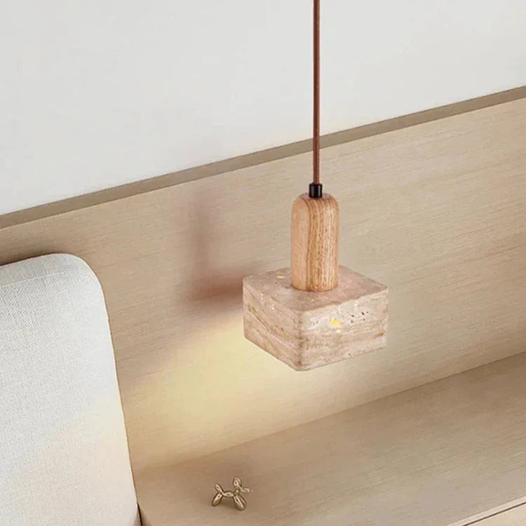 Cloveshore Travertine Pendant Lamp