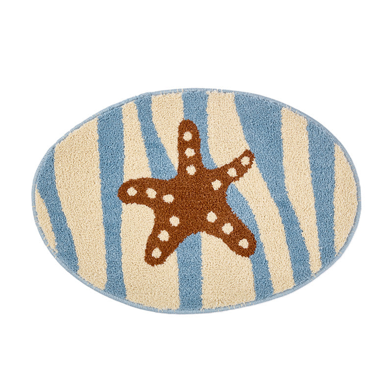 Coastal Starfish Themed Bath Mat | High & Bury