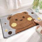 Coastal Waves Shaped Bath Mat | High & Bury
