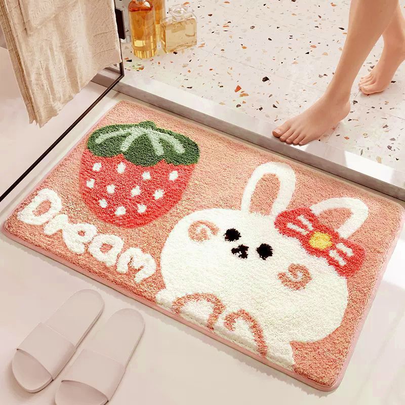 Coastal Waves Shaped Bath Mat | High & Bury