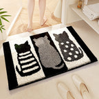 Coastal Waves Shaped Bath Mat | High & Bury