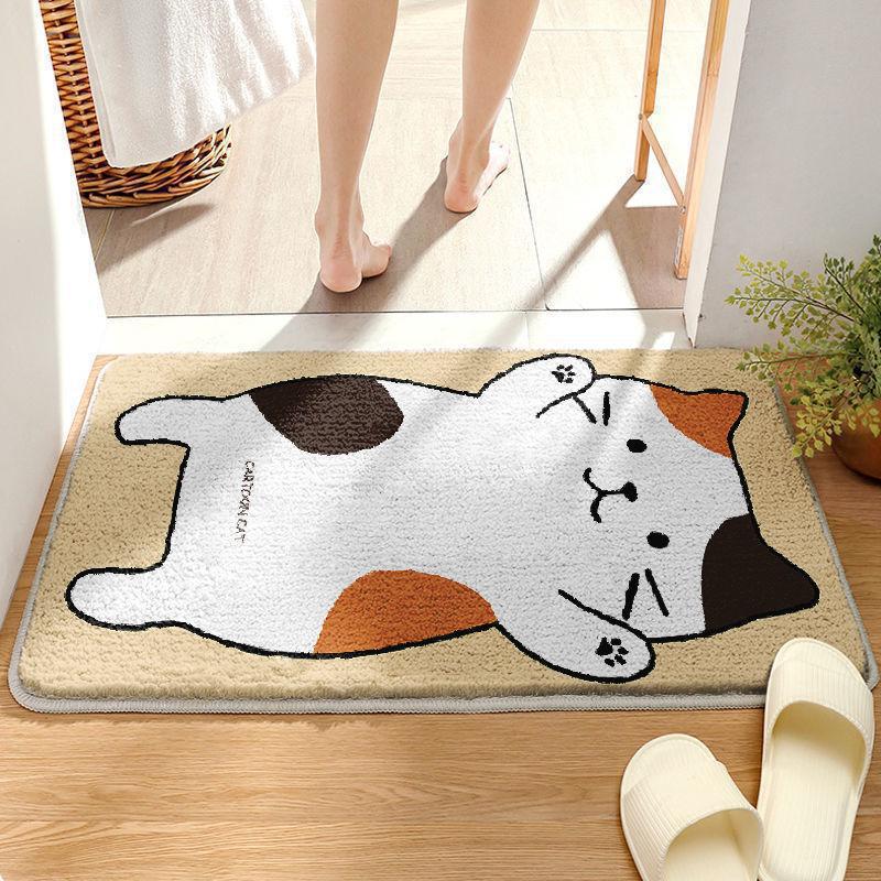 Coastal Waves Shaped Bath Mat | High & Bury