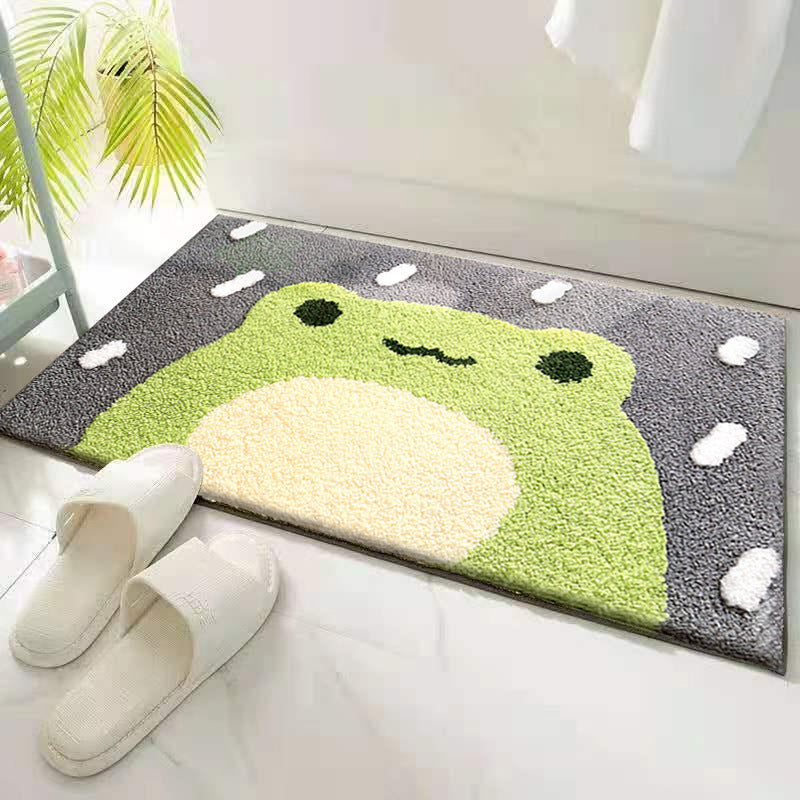 Coastal Waves Shaped Bath Mat | High & Bury