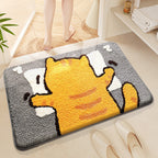Coastal Waves Shaped Bath Mat | High & Bury