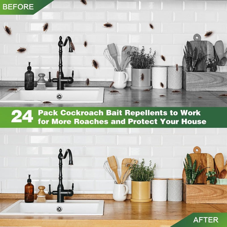 Cockroach Bait Discs with Boric Acid, 30 mm, for Kitchen Use, view 4