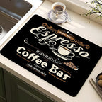 Coffee-Themed Kitchen Anti-Fatigue Mat | High & Bury
