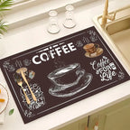 Coffee-Themed Kitchen Anti-Fatigue Mat | High & Bury
