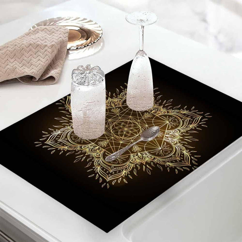 Coffee-Themed Kitchen Anti-Fatigue Mat | High & Bury