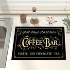 Coffee-Themed Kitchen Anti-Fatigue Mat | High & Bury