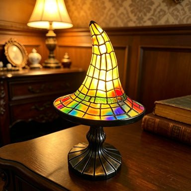 Colored Glass Mosaic Puppy Nightstand Lamp | High & Bury
