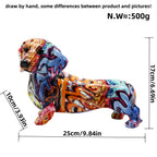 Colorful Decorative Figure of a Dachshund | High & Bury