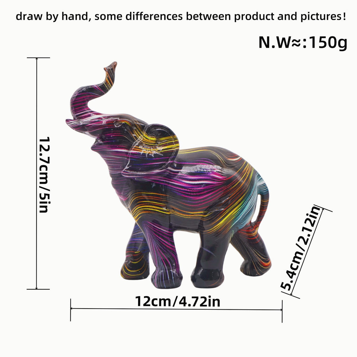 Colorful Elephants Figure | High & Bury