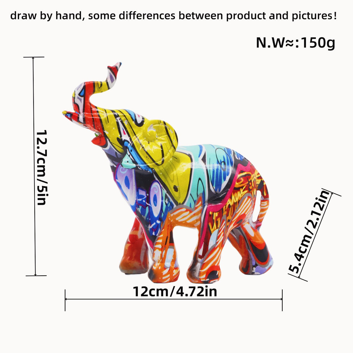 Colorful Elephants Figure | High & Bury