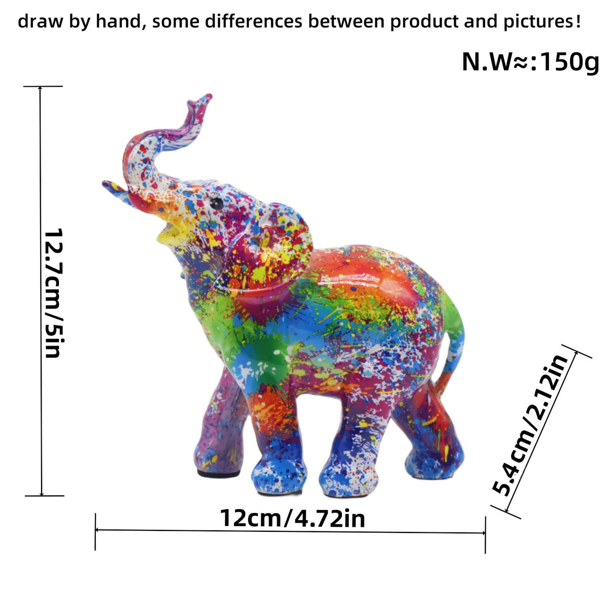 Colorful Elephants Figure | High & Bury
