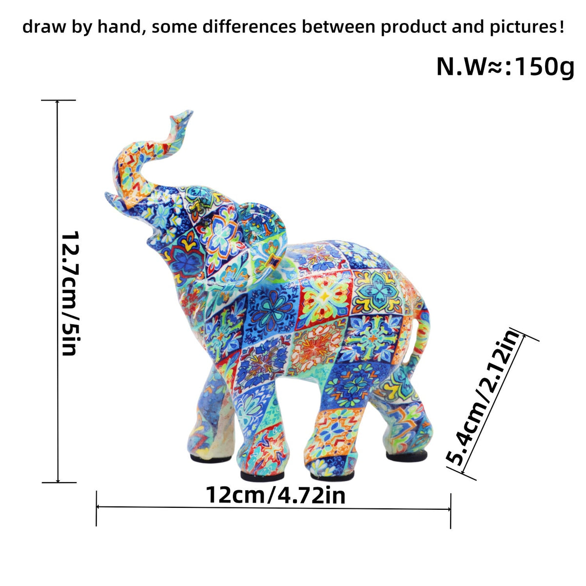 Colorful Elephants Figure | High & Bury