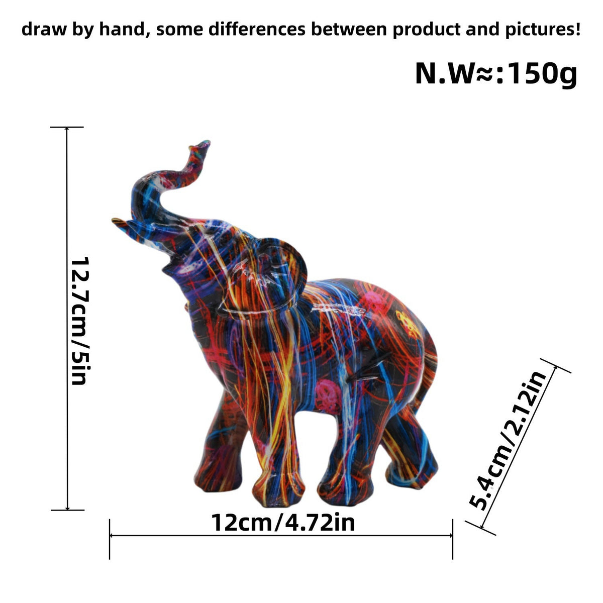 Colorful Elephants Figure | High & Bury