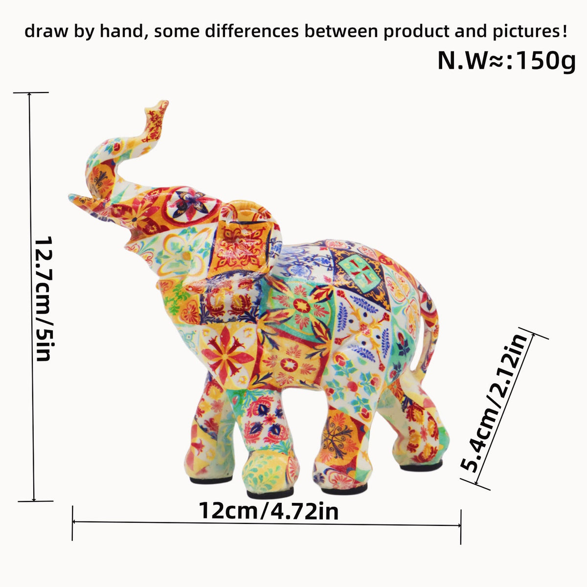 Colorful Elephants Figure | High & Bury