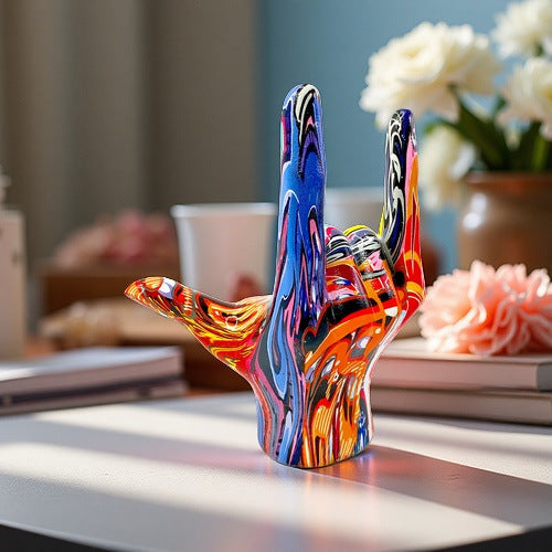 Colorful Hand Sculpture | High & Bury
