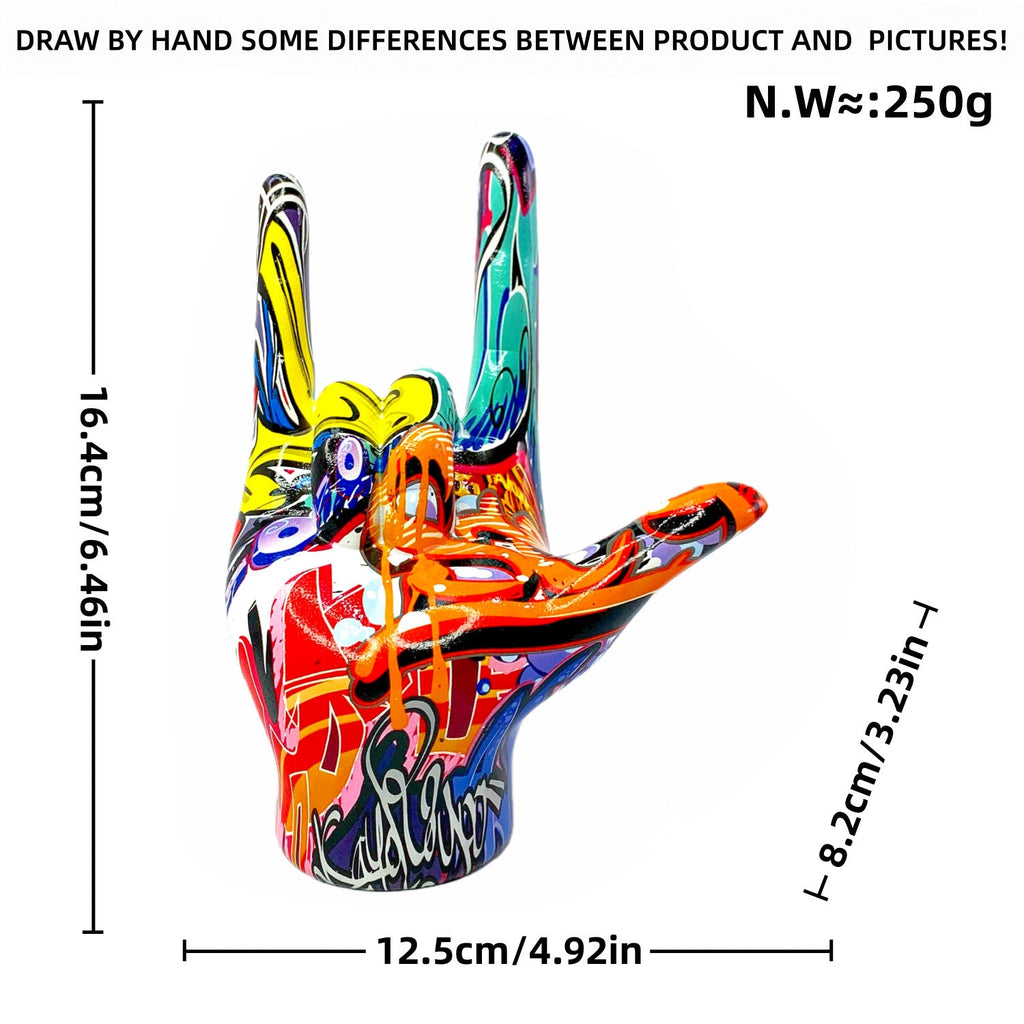 Colorful Hand Sculpture | High & Bury