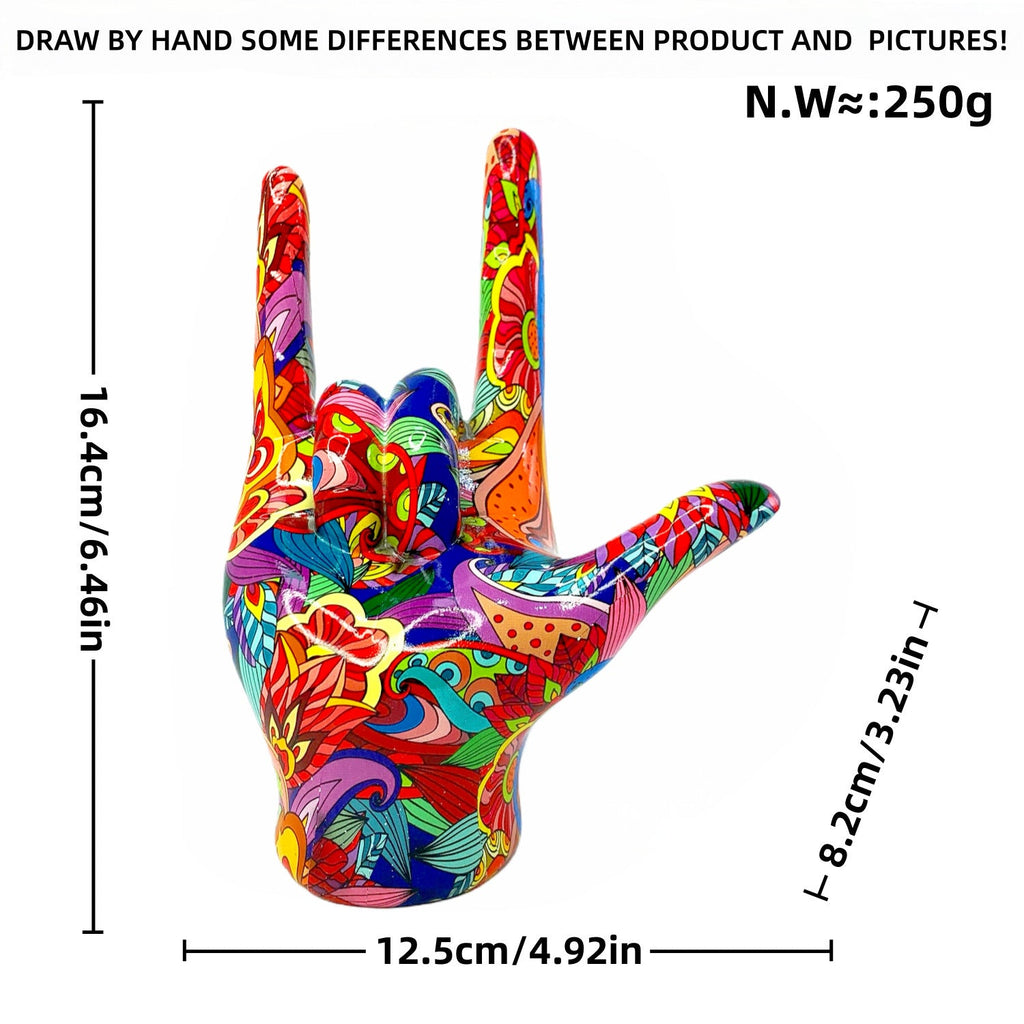 Colorful Hand Sculpture | High & Bury