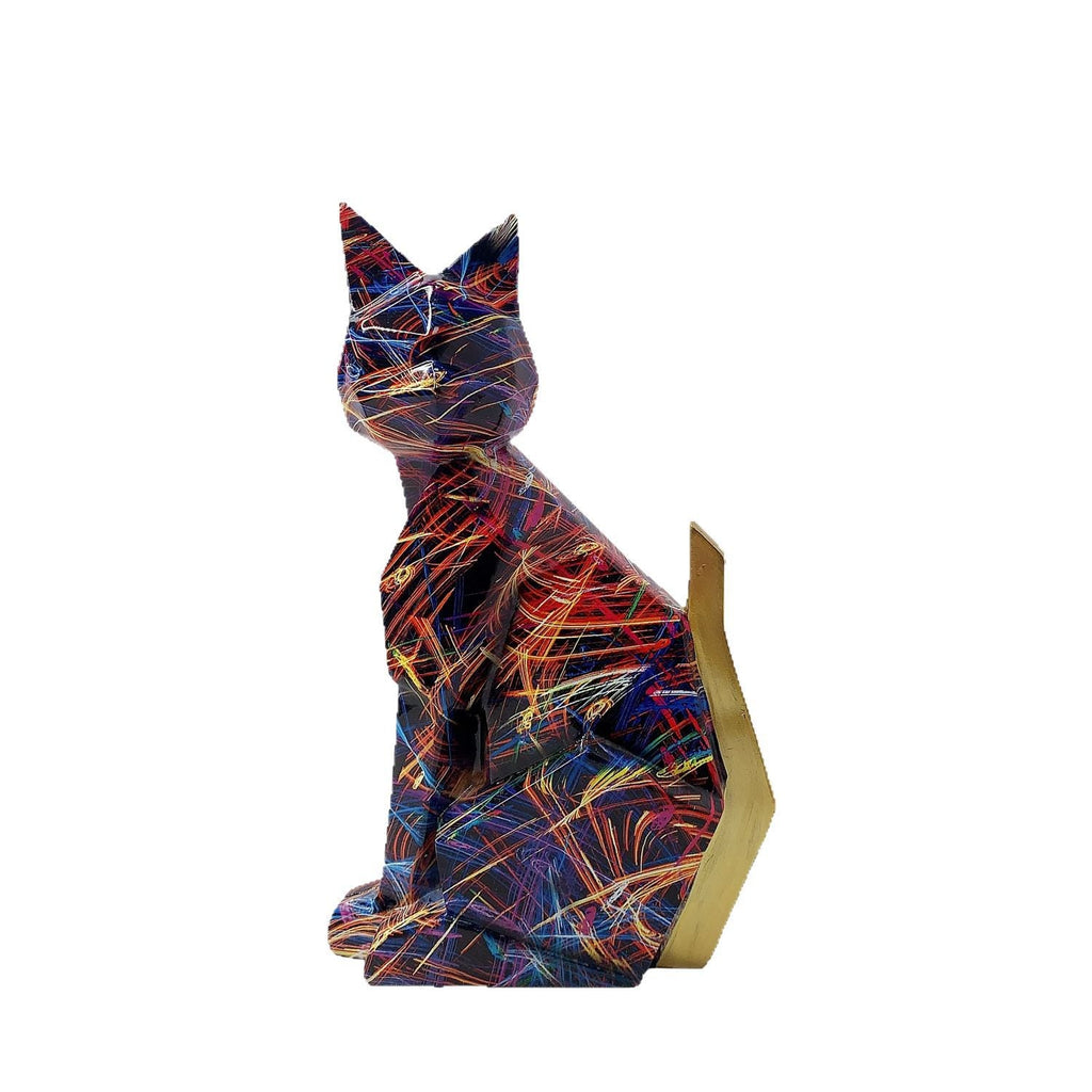 Colorful Lion Figure made of High-Quality Resin | High & Bury