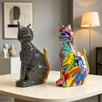 Colorful Lion Figure made of High-Quality Resin | High & Bury
