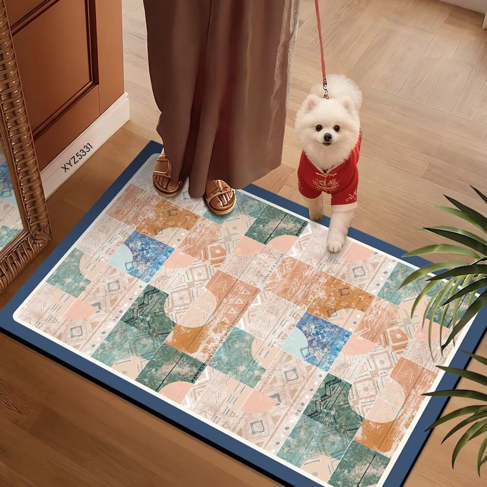 Colorful Patterned Floor Mat | High & Bury