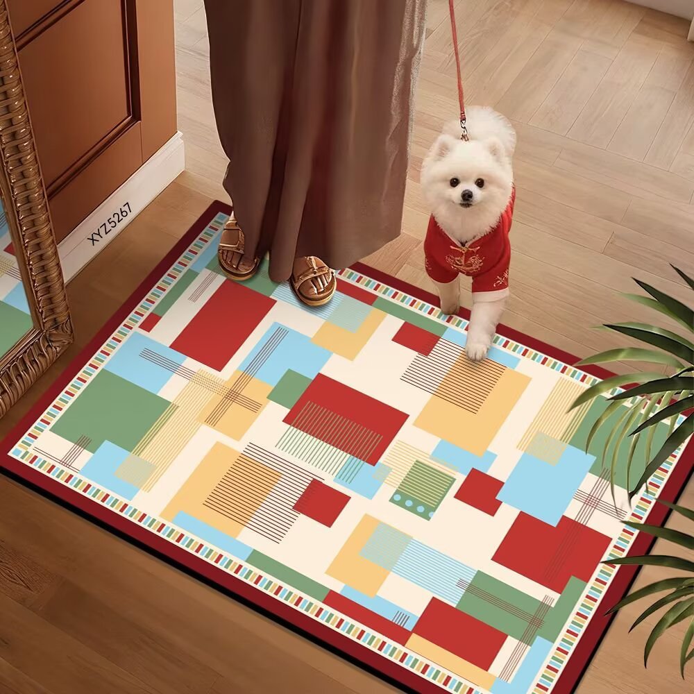 Colorful Patterned Floor Mat | High & Bury