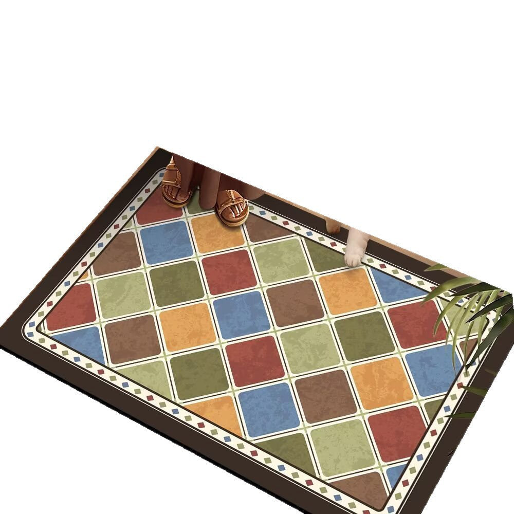 Colorful Patterned Floor Mat | High & Bury