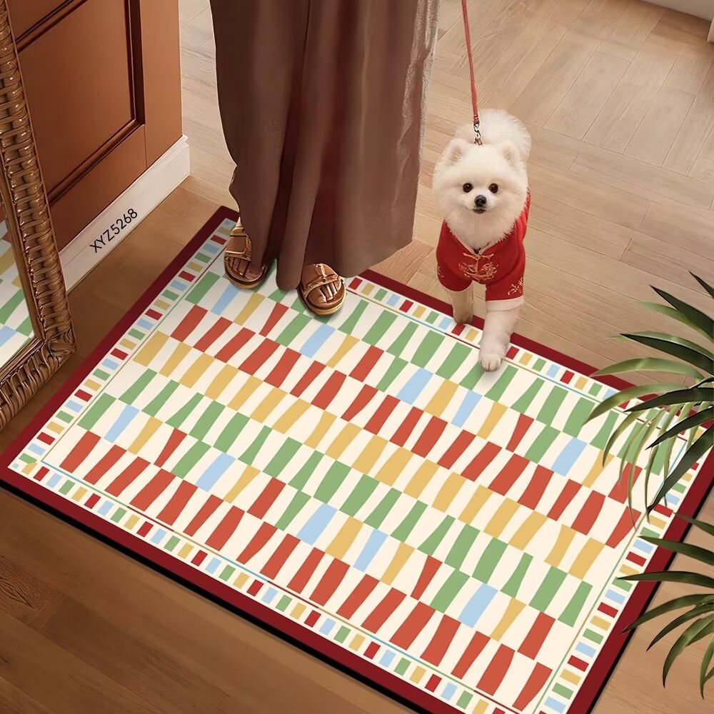 Colorful Patterned Floor Mat | High & Bury