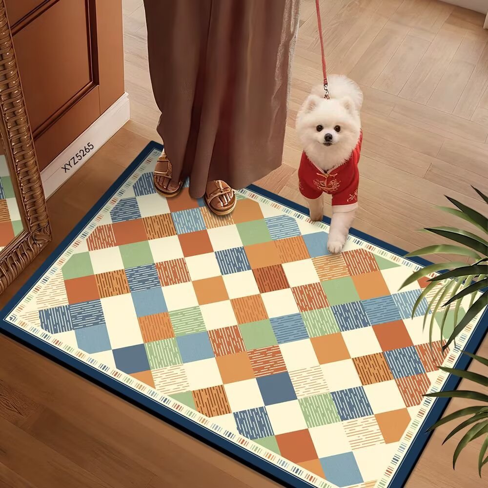 Colorful Patterned Floor Mat | High & Bury