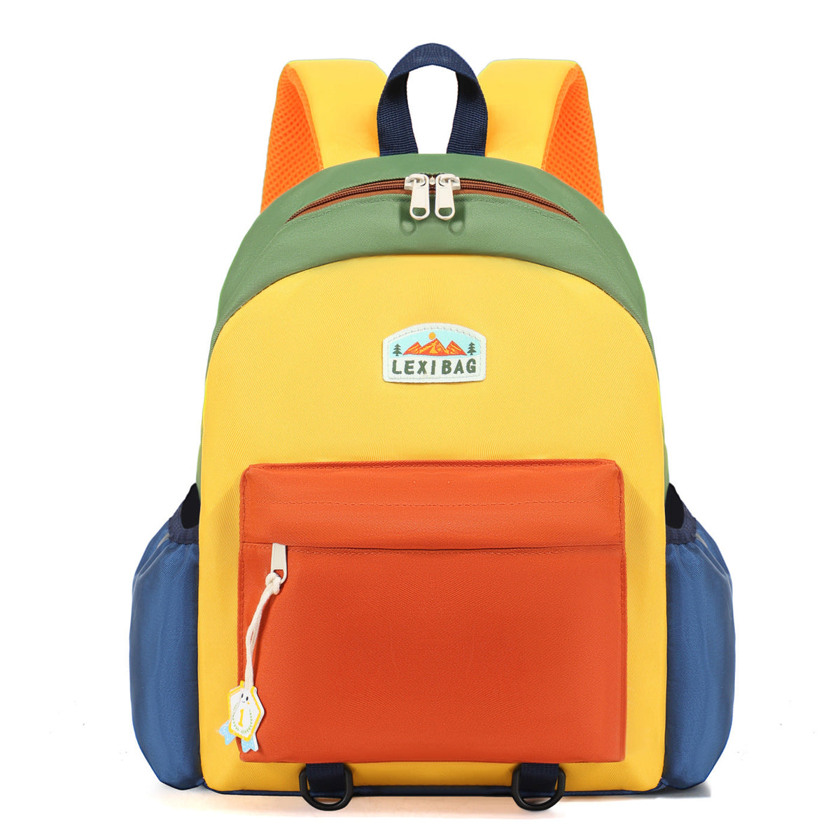 Colourful Multi-Compartment School Backpack with Padded Straps