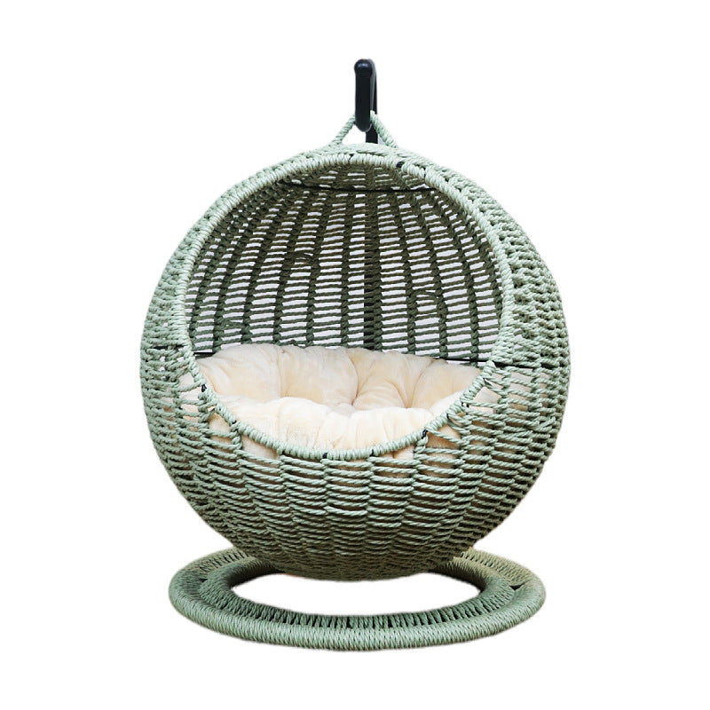 Comfortable Hanging Chair made of Rattan | High & Bury