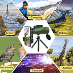 Compact Monocular with Smartphone Attachment for Hiking and Birdwatching, view 12