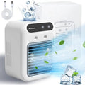 Compact Portable Air Conditioner Fan with USB Charging, 500ml Tank