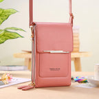 Compact PU Leather Crossbody Bag with Phone Compartment, 19*5*11 CM, view 9