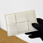 Compact Woven Leather Card Holder with Multiple Card Slots, view 8