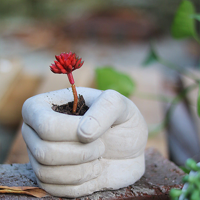 Concrete Decorative Hand Sculpture | High & Bury